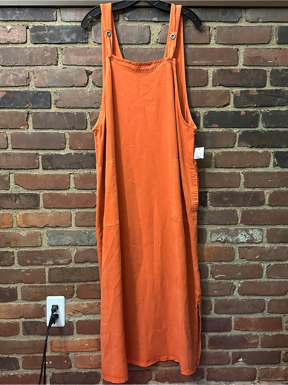 David Dart | Overall Dress Peasant Boho Bib plus size 1X -46 chest / 54” long